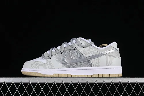 All categories Nk SB Dunk series Nk SB Dunk Low low-top sneakers Nk Dunk Low Year of the Dragon limited edition Yinlong silk patch SB strap low-top casual sneakers DV0833-100